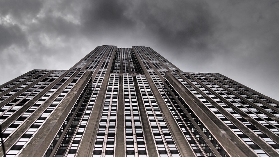 Hochhaus (Empire State Building). Brand.